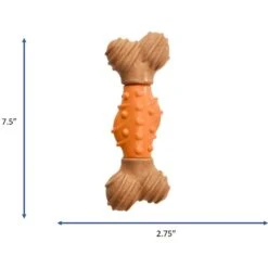 Ethical Pet BambonePeanut Butter Flavored BoneDog Toy, Brown/Orange -PetSafe Kong Shop 736174 PT3. AC SS1800 V1683296259