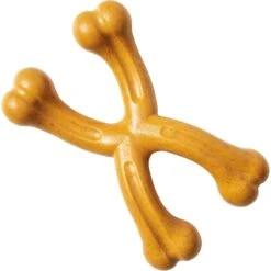 Ethical Pet Bambone+ Double Wishbone Peanut Butter Flavored Dog Chew Toy, Tan -PetSafe Kong Shop 736278 PT2. AC SS1800 V1683293087
