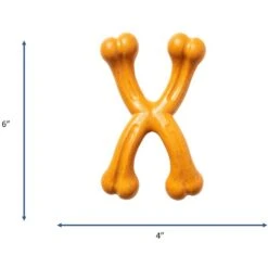 Ethical Pet Bambone+ Double Wishbone Peanut Butter Flavored Dog Chew Toy, Tan -PetSafe Kong Shop 736278 PT3. AC SS1800 V1683296925