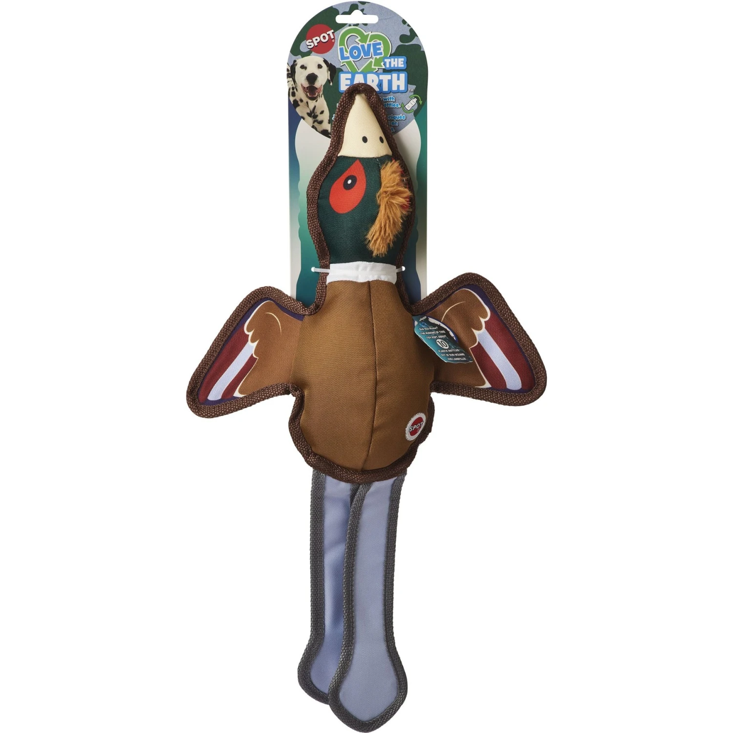 Ethical Pet Love The Earth Duck Plush Dog Toy, Assorted 2 Ethical Pet Love The Earth Duck Plush Dog Toy, Assorted - Image 2