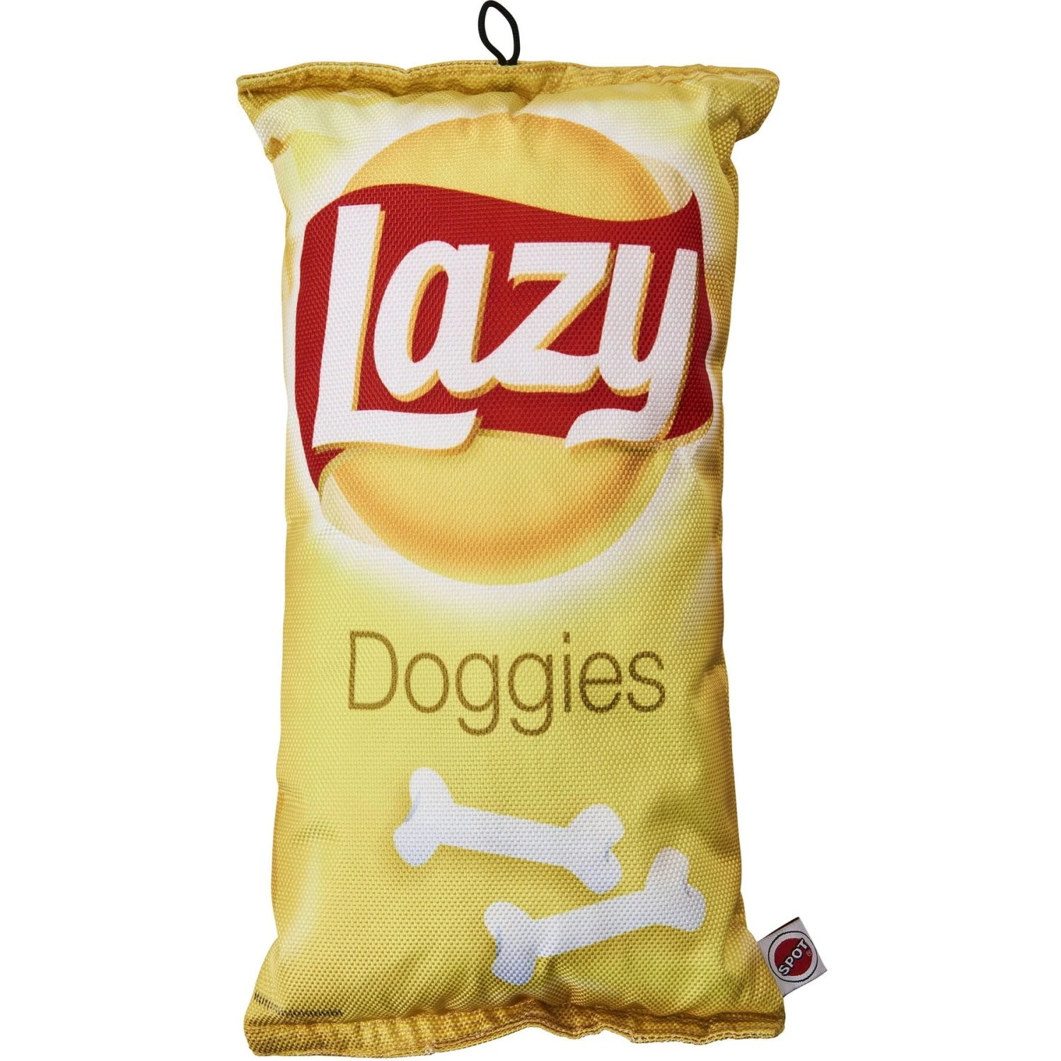 Ethical Pet Fun Food Lazy Doggie Chips Plush Squeaky Dog Toy, Assorted 2 Ethical Pet Fun Food Lazy Doggie Chips Plush Squeaky Dog Toy, Assorted - Image 2