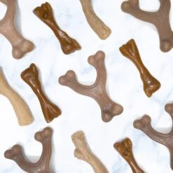 Nylabone Puppy Gourmet Style Strong Chew Wishbone Peanut Butter Dog Toy, Brown, Small/Regular -PetSafe Kong Shop 737886 PT5. AC SS1800 V1672935648