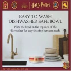 Fetch For Pets Harry Potter Gryffindor Dog Bowl, 3.5 Cups -PetSafe Kong Shop 738646 PT3. AC SS1800 V1678907359