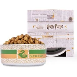 Fetch For Pets Harry Potter Slytherin Dog Bowl, 3.5-cups