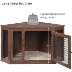 Unipaws Furniture Style Corner Dog Crate -PetSafe Kong Shop 739486 PT5. AC SS1800 V1672161746
