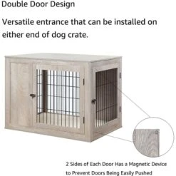 Unipaws Wooden Wire Furniture Style Dog Crate -PetSafe Kong Shop 739542 PT3. AC SS1800 V1672168950
