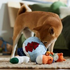 Frisco Holiday Melting Snow Globe Hide & Seek Puzzle Plush Squeaky Dog Toy -PetSafe Kong Shop 739910 PT3. AC SS1800 V1695045656