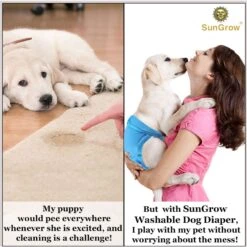 SunGrow Reusable Female Cat & Dog Diapers For Heat Cycle, 9-in To 15-in Waist, 3 Count 9 SunGrow Reusable Female Cat & Dog Diapers For Heat Cycle, 9-in To 15-in Waist, 3 Count -PetSafe Kong Shop 741558 PT3. AC SS1800 V1693496142