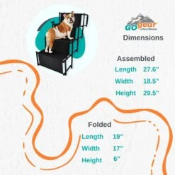 Max & Marlow Go Gear Portable Anti-Slip Safety Dog Stairs, Black, Large 9 Max & Marlow Go Gear Portable Anti-Slip Safety Dog Stairs, Black, Large -PetSafe Kong Shop 741974 PT2. AC SS1800 V1674069687