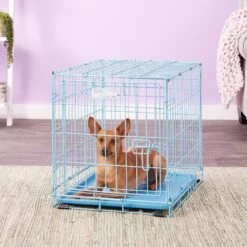 MidWest ICrate Single Door Collapsible Wire Dog Crate, Blue -PetSafe Kong Shop 74292 PT5. AC SS1800 V1562173096