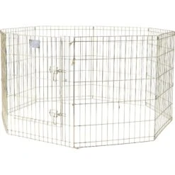 MidWest Wire Dog Exercise Pen With Step-Thru Door, Gold Zinc 11 MidWest Wire Dog Exercise Pen With Step-Thru Door, Gold Zinc -PetSafe Kong Shop 74326 PT2. AC SS1800 V1567186139