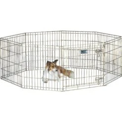 MidWest Wire Dog Exercise Pen With Step-Thru Door, Gold Zinc 12 MidWest Wire Dog Exercise Pen With Step-Thru Door, Gold Zinc -PetSafe Kong Shop 74326 PT3. AC SS1800 V1567186140