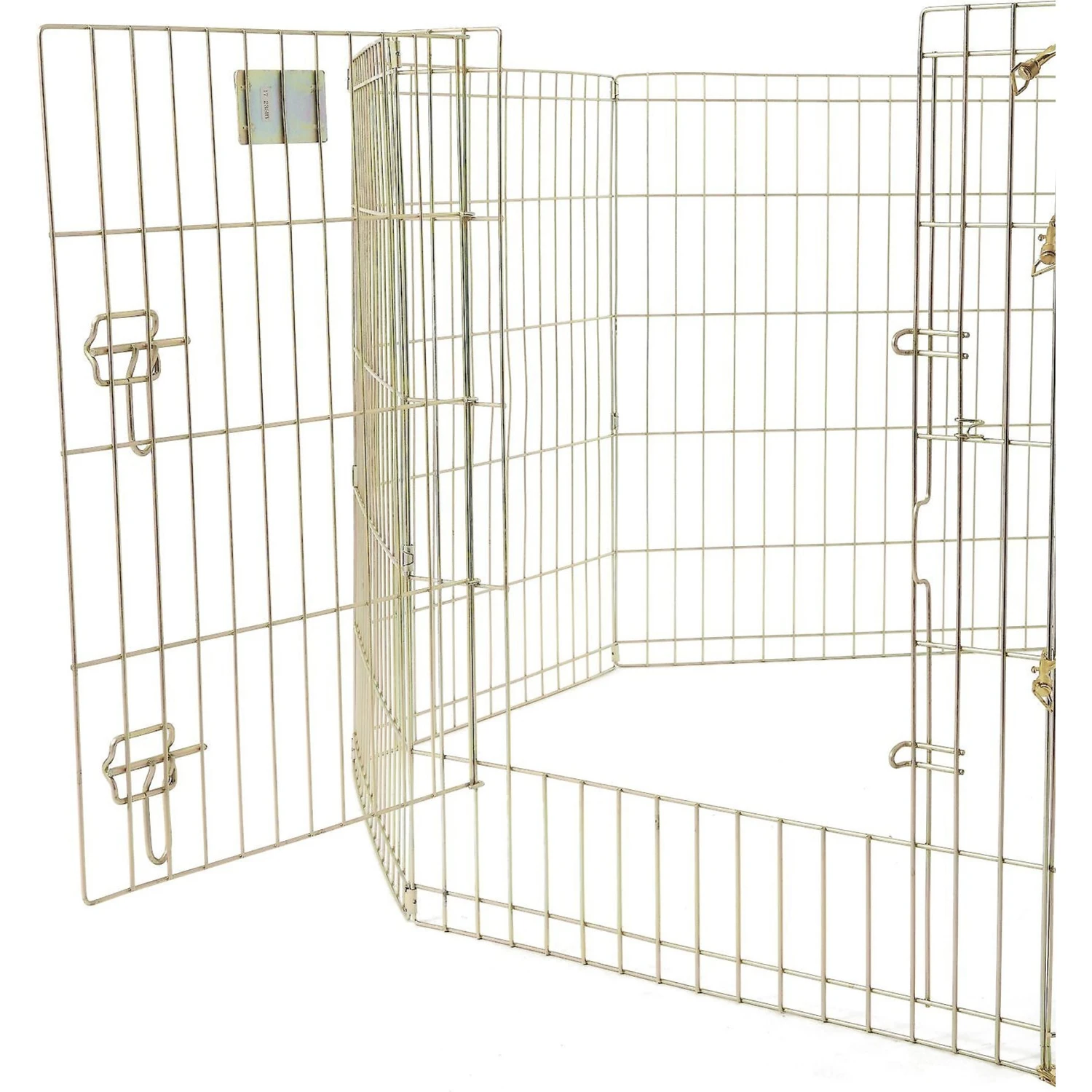 MidWest Wire Dog Exercise Pen With Step-Thru Door, Gold Zinc 7 MidWest Wire Dog Exercise Pen With Step-Thru Door, Gold Zinc - Image 7