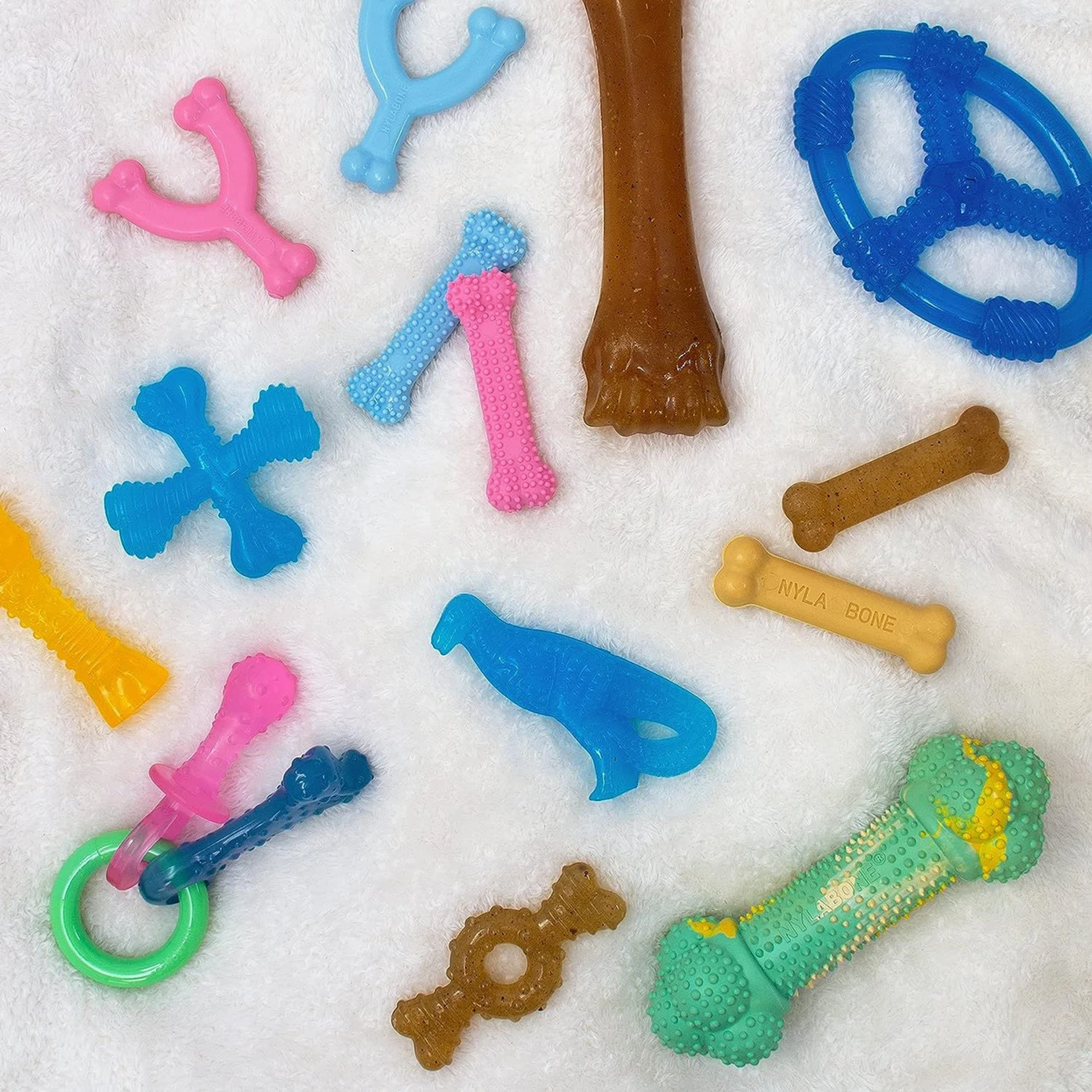 Nylabone Just For Puppies Teething Chew Ring Bone & Toy Ring Bone Twin Pack Flavor Medley & Chicken Flavor 6 Nylabone Just For Puppies Teething Chew Ring Bone & Toy Ring Bone Twin Pack Flavor Medley & Chicken Flavor - Image 6