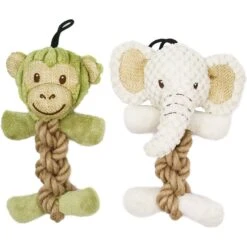 Petique Mini Tough Hemp Monkey & Elephant Plush Dog Toy, 2 Count 7 Petique Mini Tough Hemp Monkey & Elephant Plush Dog Toy, 2 Count -PetSafe Kong Shop 751694 PT3. AC SS1800 V1673461942