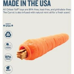 Planet Dog Orbee-Tuff Carrot Treat Dispensing Tough Dog Chew Toy 10 Planet Dog Orbee-Tuff Carrot Treat Dispensing Tough Dog Chew Toy -PetSafe Kong Shop 75452 PT2. AC SS1800 V1646769392
