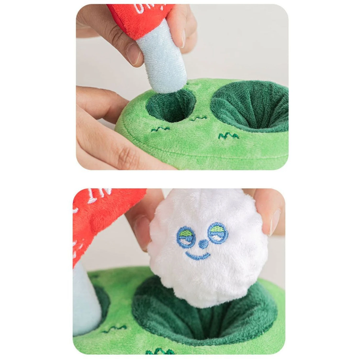 EYS Golf Hole In One Dog Plush Toy, Green 4 EYS Golf Hole In One Dog Plush Toy, Green - Image 4