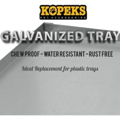 KOPEKS Heavy Duty Multipurpose Steel Replacement Pet Crate Tray 10 KOPEKS Heavy Duty Multipurpose Steel Replacement Pet Crate Tray -PetSafe Kong Shop 758502 PT4. AC SS1800 V1674495037