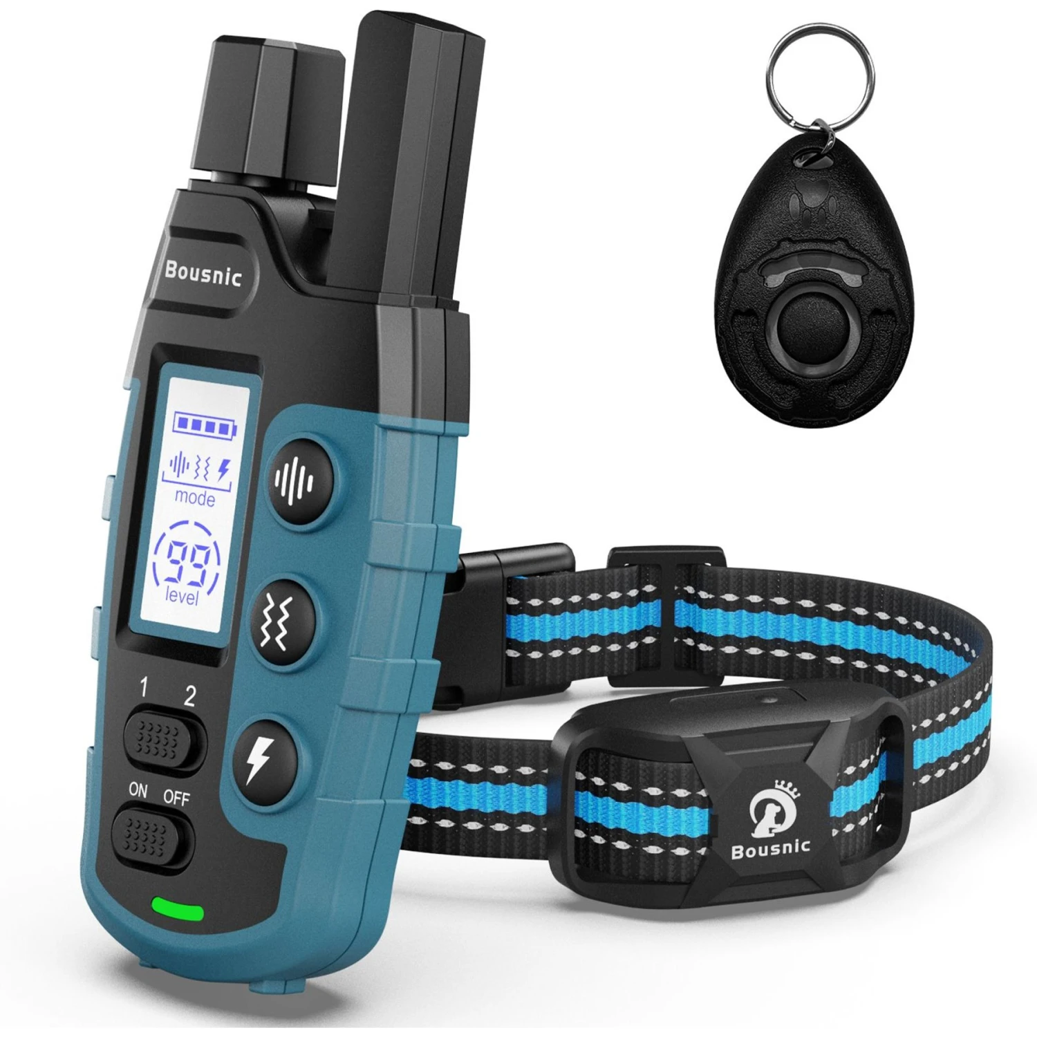 Bousnic Remote Waterproof Dog Training Collar, 3300-ft 1 Bousnic Remote Waterproof Dog Training Collar, 3300-ft