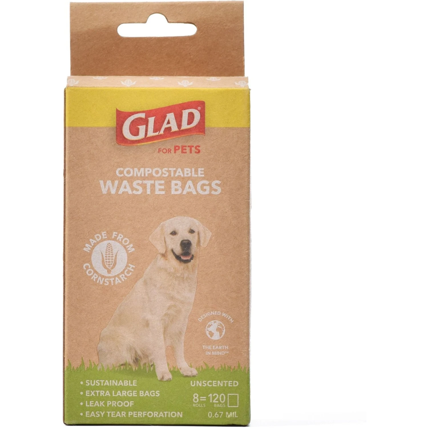 Glad For Pets Compostable Dog Waste Poop Bags, 120 Count 2 Glad For Pets Compostable Dog Waste Poop Bags, 120 Count - Image 2