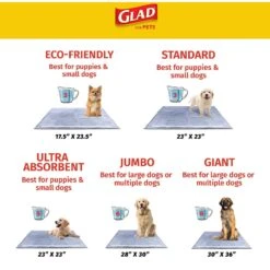 Glad For Pets Carbon Activated Training Dog Potty Pads, Small 17 Glad For Pets Carbon Activated Training Dog Potty Pads, Small -PetSafe Kong Shop 762790 PT8. AC SS1800 V1678311852