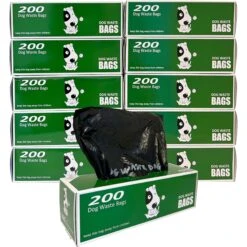 Natural Pet Partners Bulk Roll Recycled Material Dog Waste Bags, 10 Rolls, 200 Count