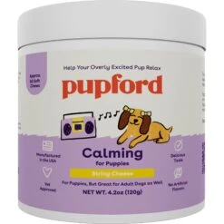 Pupford Calming Puppy Supplement, 4.2-oz Jar