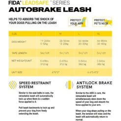 FIDA Autobrake Retractable Dog Leash 17 FIDA Autobrake Retractable Dog Leash -PetSafe Kong Shop 773830 PT8. AC SS1800 V1677076881