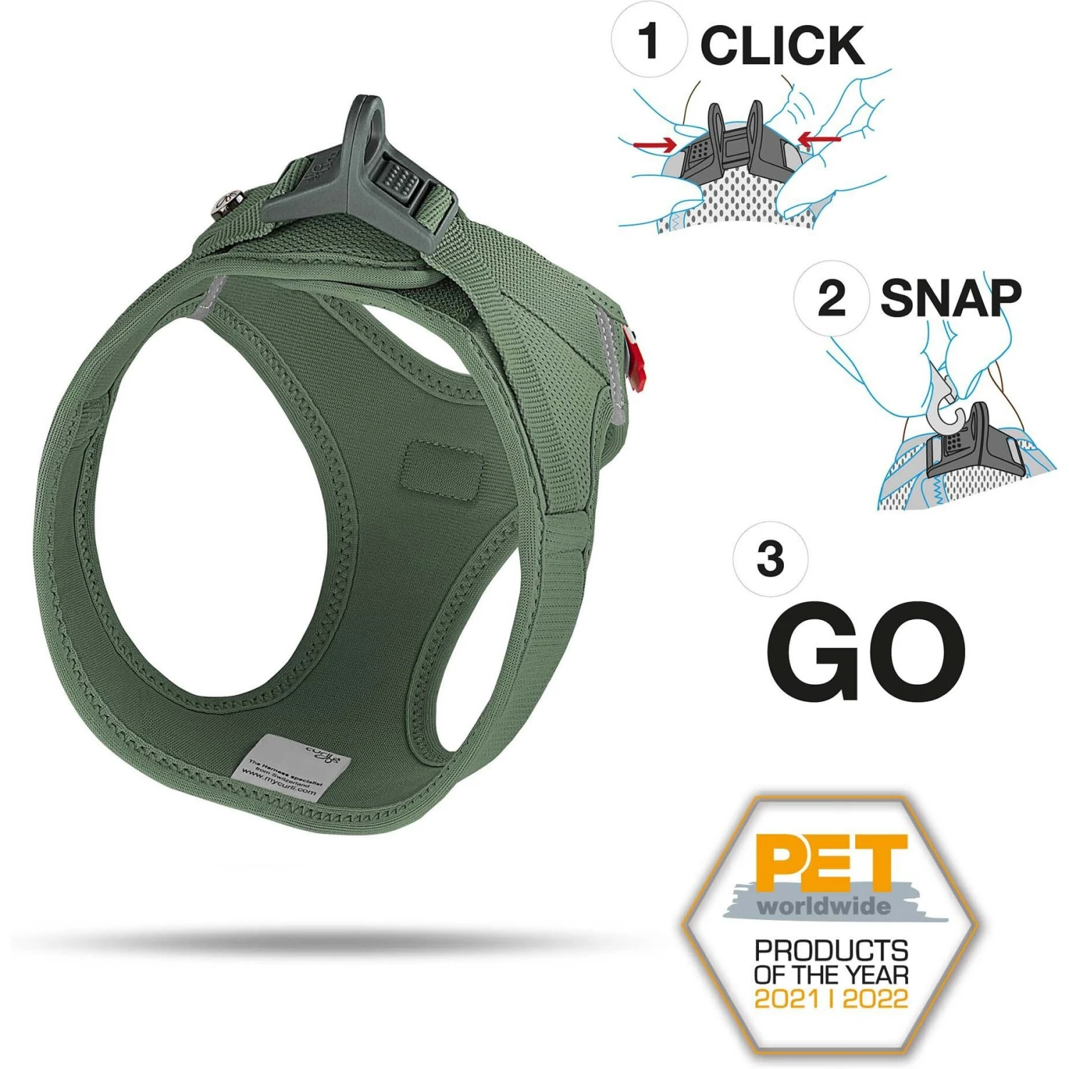 Curli Clasp Vest Air-Mesh Dog Harness 2 Curli Clasp Vest Air-Mesh Dog Harness - Image 2