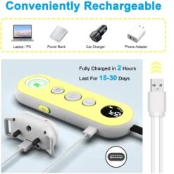 Bousnic 1000-ft Remote Waterproof Rechargeable Shock Training Dog Collar Kit, Yellow -PetSafe Kong Shop 778678 PT6. AC SS1800 V1678465894