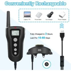 Casfuy 1000-ft Remote Rechargeable Waterproof Electric Dog Training Collar, Black, 2 Count -PetSafe Kong Shop 778702 PT5. AC SS1800 V1701932627