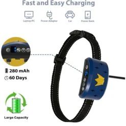 Petdiary B320 Rechargeable Static Dog Bark Collar, Blue, Small -PetSafe Kong Shop 778854 PT4. AC SS1800 V1680645061