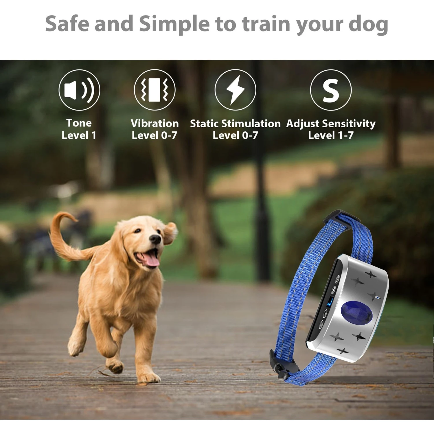 Petdiary B340 Rechargeable Dog Bark Collar, Small 2 Petdiary B340 Rechargeable Dog Bark Collar, Small - Image 2