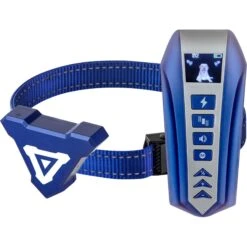 Petdiary T240 Static Remote Rechargeable Dog Training Collar, Blue, Small