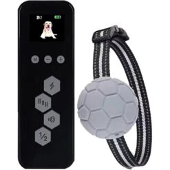 Petdiary T260 Static Remote Rechargeable Dog Training Collar, Black, Small