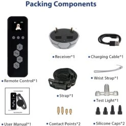 Petdiary T260 Static Remote Rechargeable Dog Training Collar, Black, Small -PetSafe Kong Shop 778974 PT8. AC SS1800 V1680643709