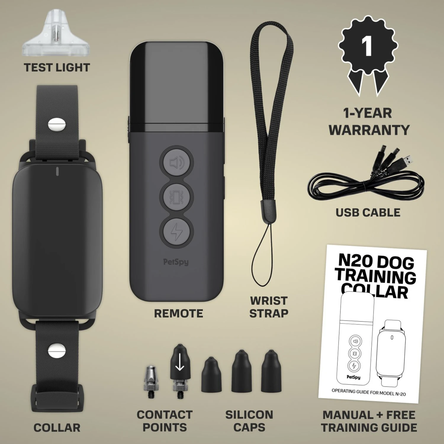 PetSpy N20 1600-ft Easy & Effective Adjustable Waterproof Remote Dog Training Collar 7 PetSpy N20 1600-ft Easy & Effective Adjustable Waterproof Remote Dog Training Collar - Image 7