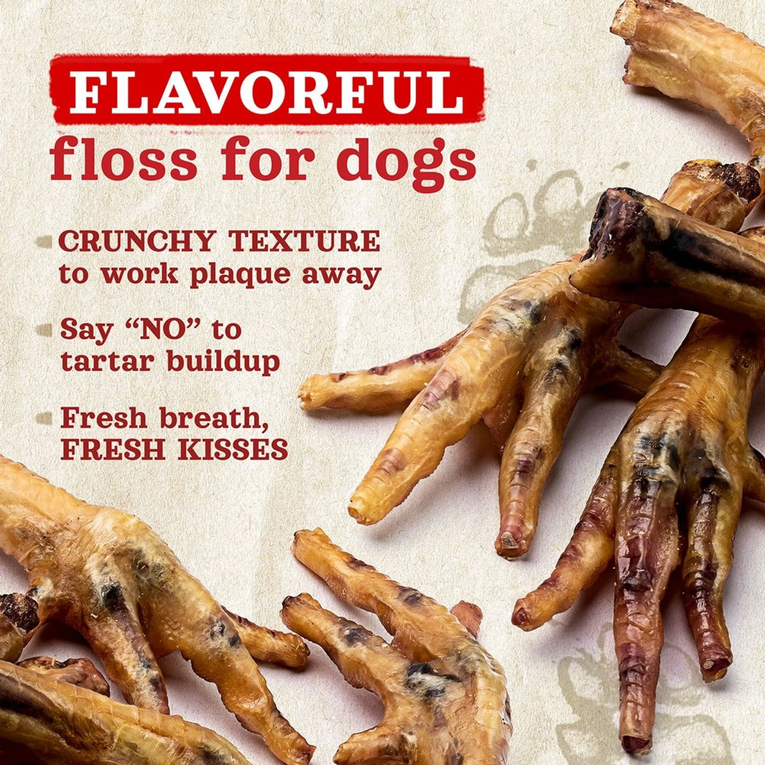 Natural Farm Chicken Feet Dog Treats, 20 Count 3 Natural Farm Chicken Feet Dog Treats, 20 Count - Image 3