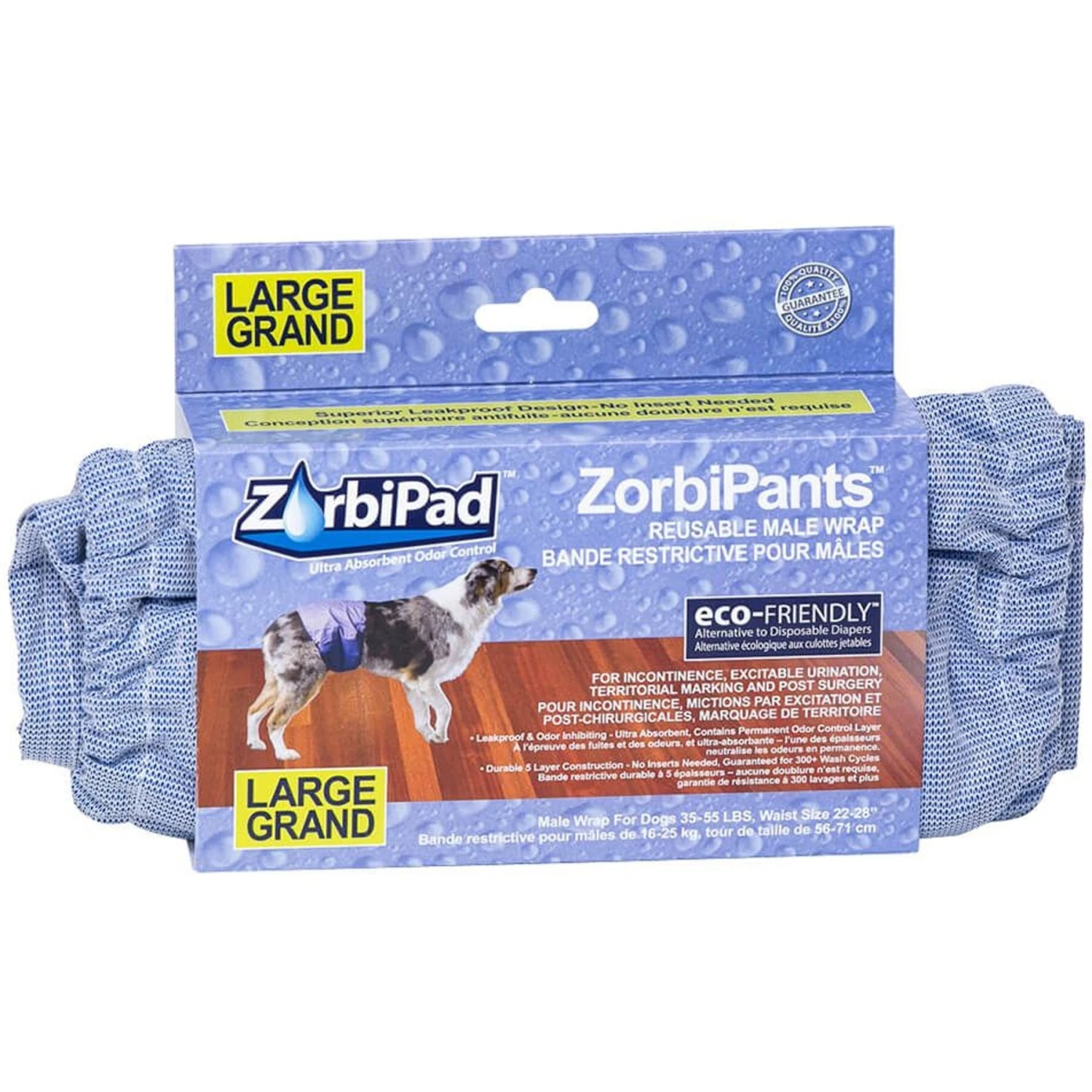 ZorbiPad ZorbiPants Male Wrap Dog Diaper 1 ZorbiPad ZorbiPants Male Wrap Dog Diaper