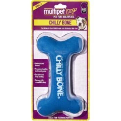 Multipet Chilly Bone Dog Chew Toy, Color Varies