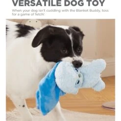 Outward Hound Blanket Buddies Blue Sloth Blacket Treat & Squeaky Dog Toy, Blue -PetSafe Kong Shop 786654 PT4. AC SS1800 V1682690411