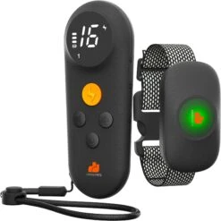 GroovyPets 550-yard Remote Dog Training Shock Collar, Black, One Size