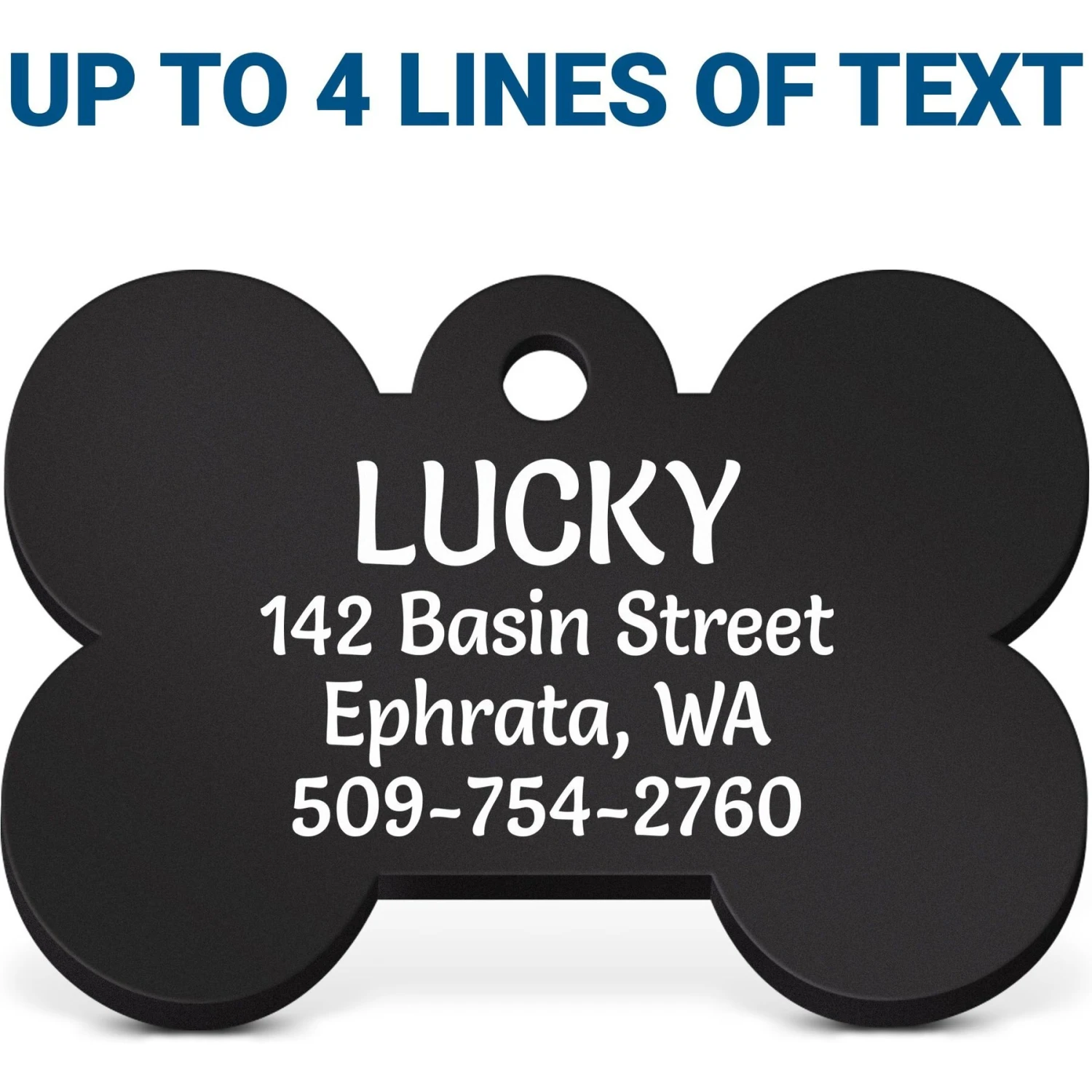 GoTags Handsome Mutha Fluffa Bone Personalized Dog ID Tag 2 GoTags Handsome Mutha Fluffa Bone Personalized Dog ID Tag - Image 2