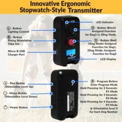 Educator FE-562B With Finger Button 2 Dog Remote Training System, Black -PetSafe Kong Shop 797006 PT3. AC SS1800 V1679591967