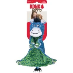 KONG Knots Flatz Zebra Dog Toy, Blue -PetSafe Kong Shop 797542 PT2. AC SS1800 V1678199201