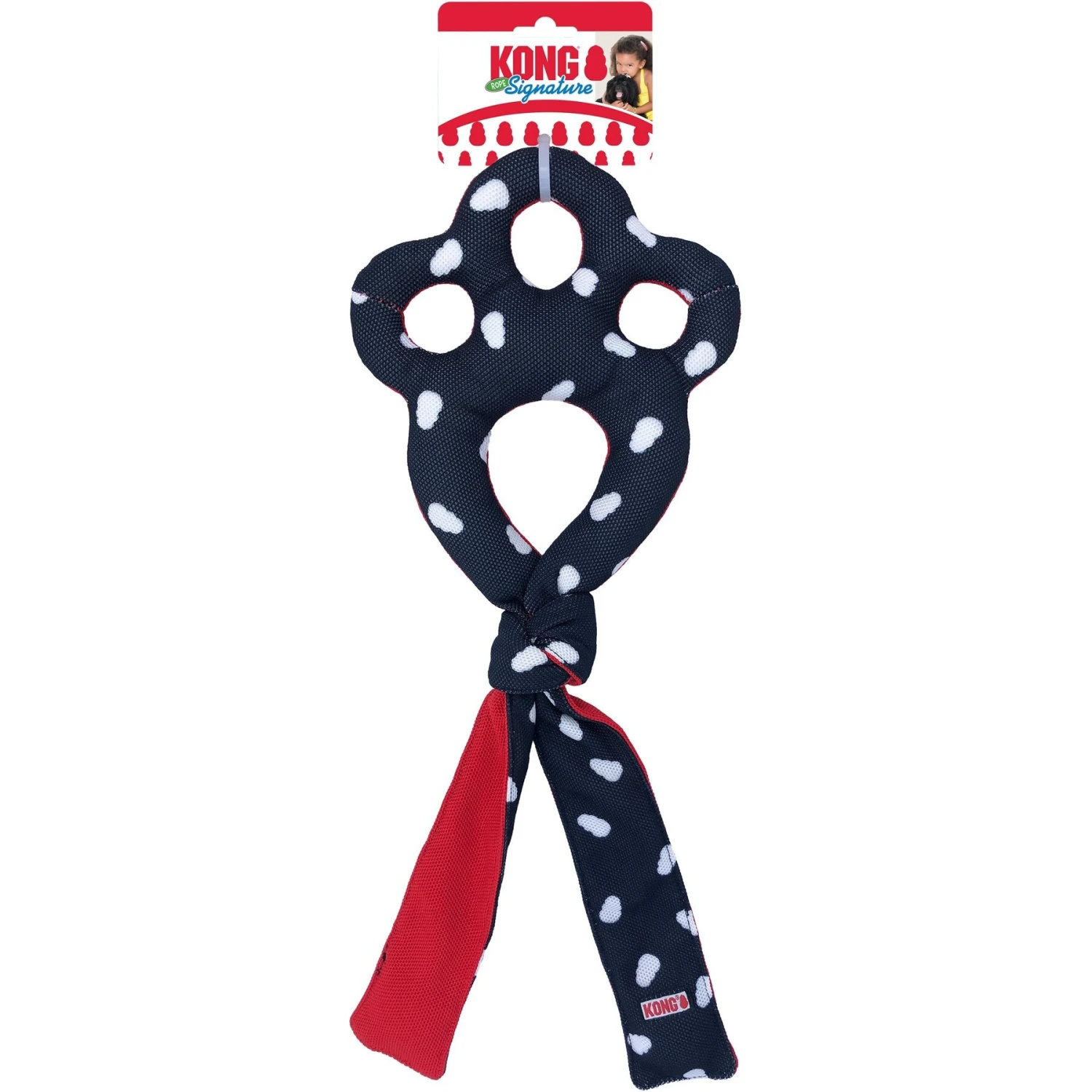 KONG Signature Chucker Print Dog Toy, Multicolor, Medium 3 KONG Signature Chucker Print Dog Toy, Multicolor, Medium - Image 3