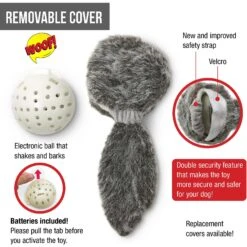 Hyper Pet Doggie Tail Interactive Dog Toy 12 Hyper Pet Doggie Tail Interactive Dog Toy -PetSafe Kong Shop 80151 PT4. AC SS1800 V1639092164