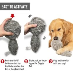 Hyper Pet Doggie Tail Interactive Dog Toy 10 Hyper Pet Doggie Tail Interactive Dog Toy -PetSafe Kong Shop 80151 Pt2. AC SS1800 V1583766775