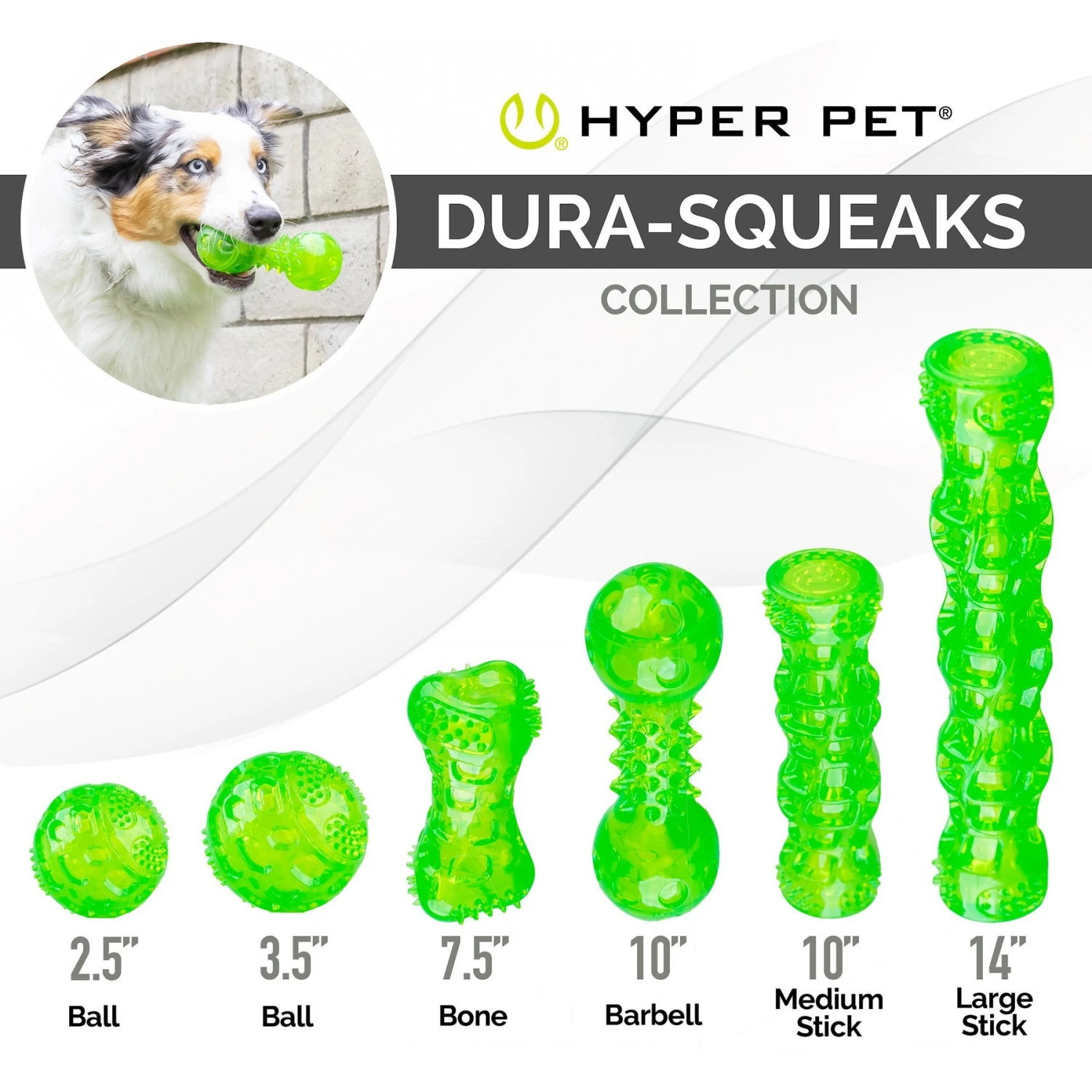 Hyper Pet Dura-Squeaks Dog Chew Toy 8 Hyper Pet Dura-Squeaks Dog Chew Toy - Image 8