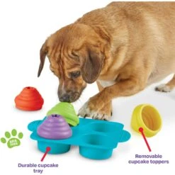 Brightkins Cupcake Party! Puzzle Treat Dog Toy -PetSafe Kong Shop 805374 PT3. AC SS1800 V1682450513